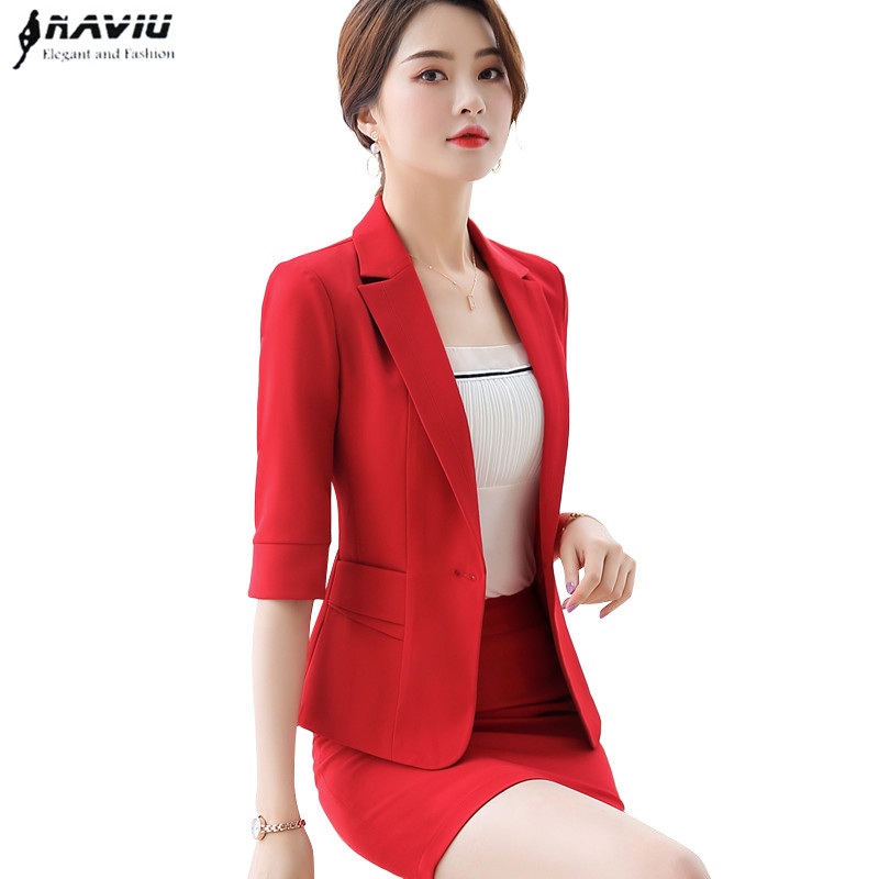 Women'S Elegant Formal Wear - Naviu High Quality Women Suit Summer