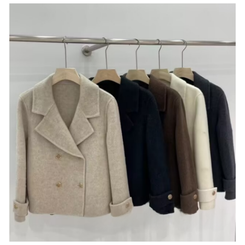Tailored Coat Wool - Double-Breasted Ultra-Fine Australian Wool Double-Sided Cashmere