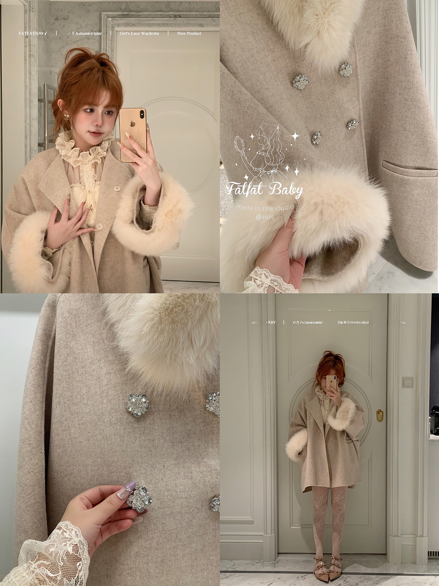 FATFAABY Double-Faced Woolen   - Tailored Coat Wool avis et prix