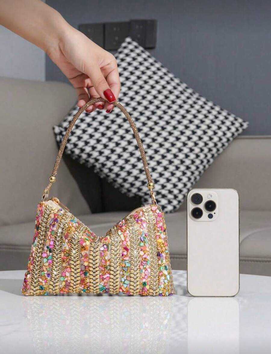 Elegant Rhinestone Clutch Hand - Women'S Elegant Formal Wear avis et prix