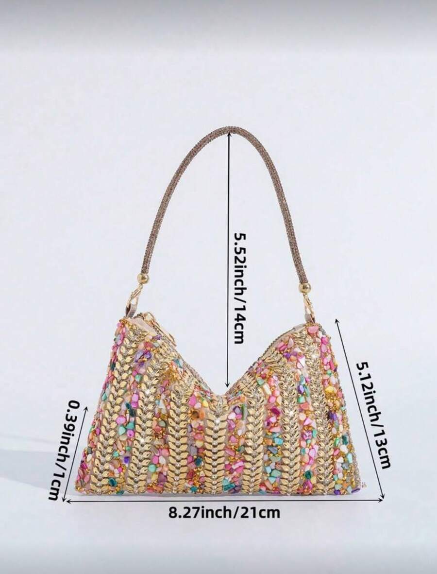 Elegant Rhinestone Clutch Hand - Women'S Elegant Formal Wear avis et prix