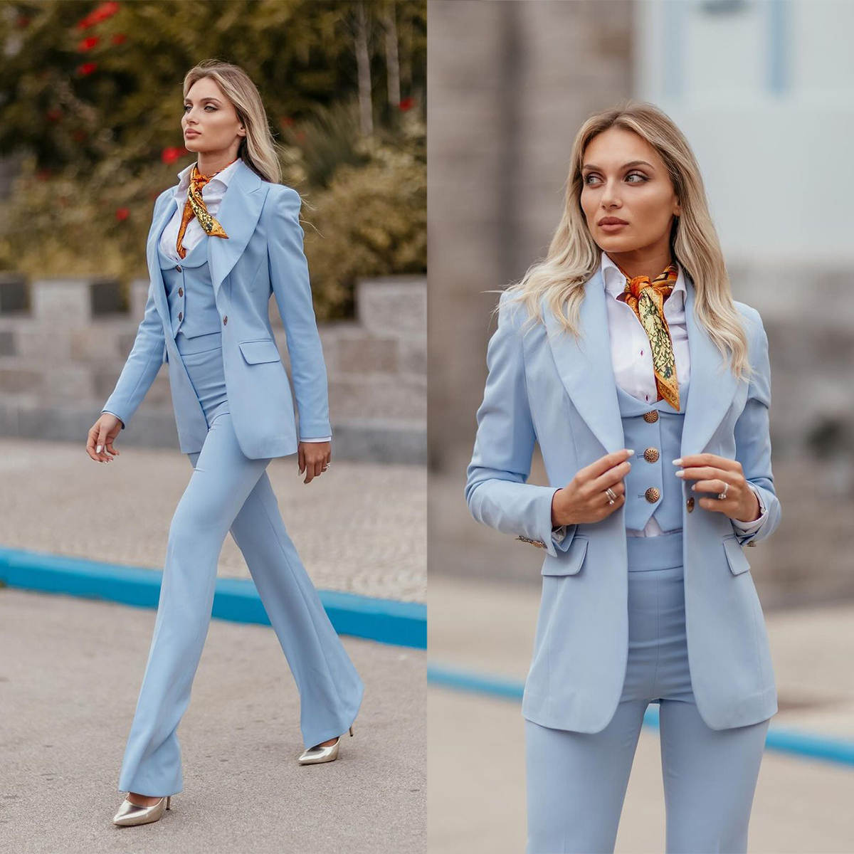 Women Formal Suits Sky Blue Pe - Women'S Formal Jackets To Wear With Dresses avis et prix