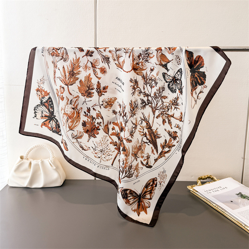 Vintage Butterfly Sketch Squar - Scarf Silk Neck avis et prix
