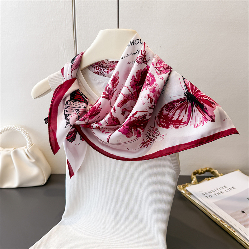 Vintage Butterfly Sketch Squar - Scarf Silk Neck avis et prix