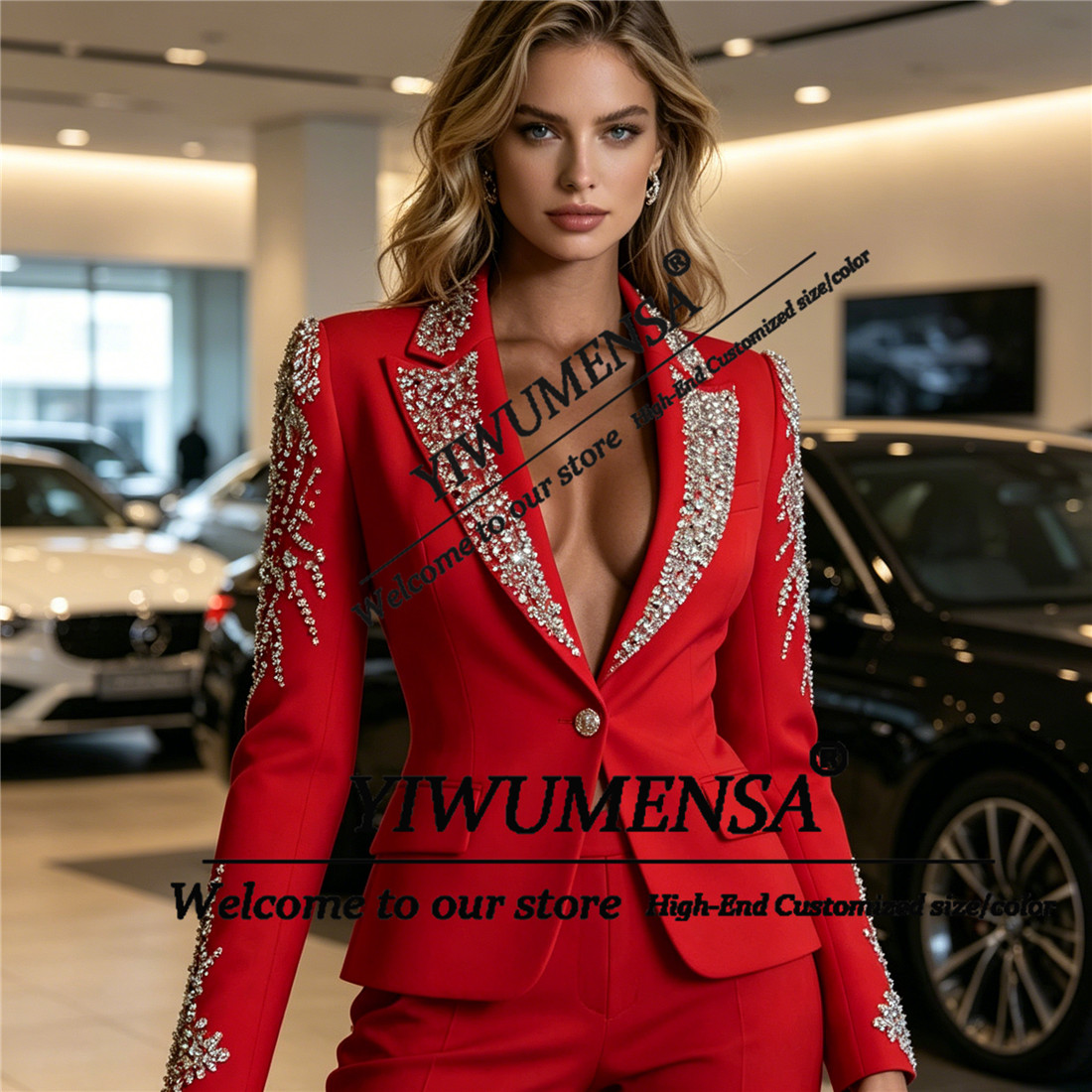 Luxury Women Suits 2 Pieces Se - Women'S Formal Wear With Pants avis et prix