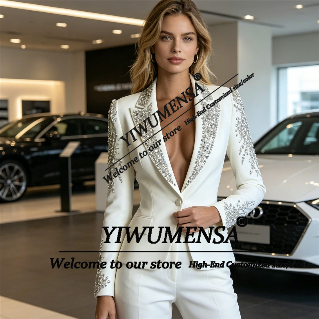 Luxury Women Suits 2 Pieces Se - Women'S Formal Wear With Pants avis et prix