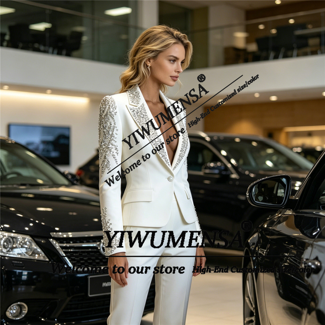 Luxury Women Suits 2 Pieces Se - Women'S Formal Wear With Pants avis et prix