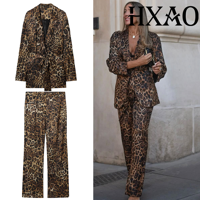 HXAO Leopard Pants Sets 2 Piec - Women'S Formal Wear With Pants avis et prix