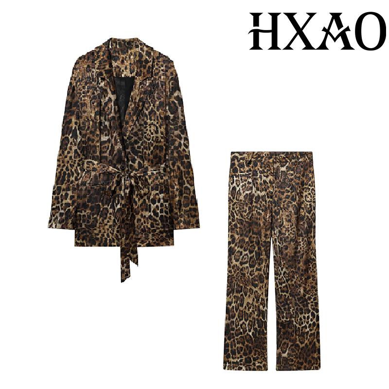 HXAO Leopard Pants Sets 2 Piec - Women'S Formal Wear With Pants avis et prix