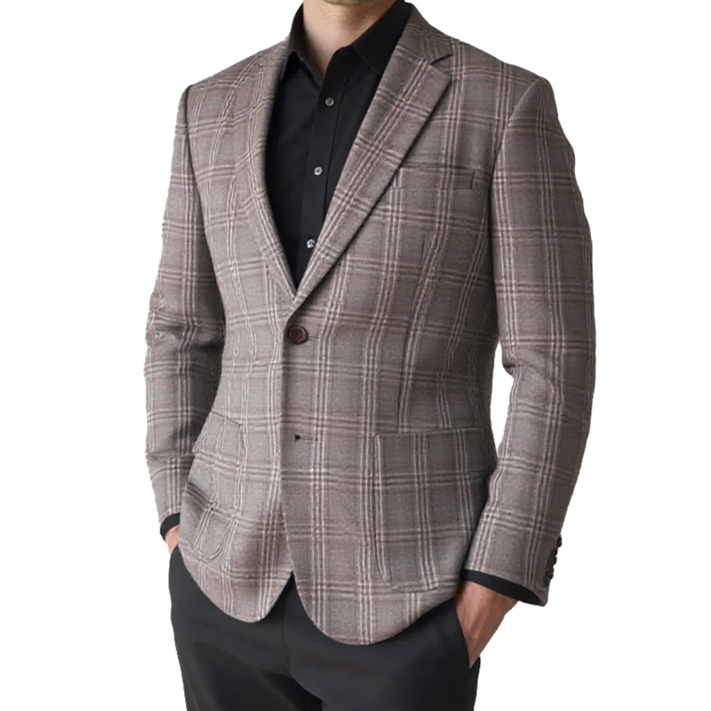 2026 Fashion Men Jacket Brown  - Tailored Coat Wool avis et prix