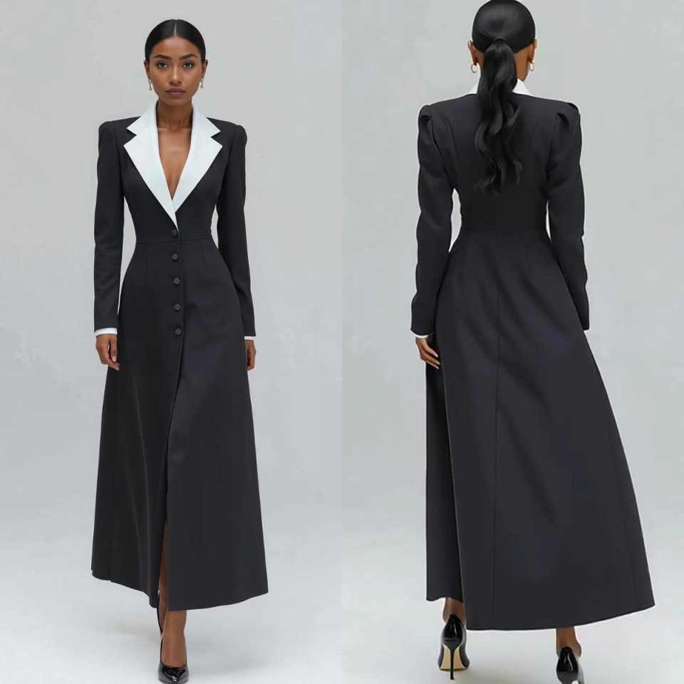 A Line Women Long Blazer Jacke - Women'S Formal Jackets To Wear With Dresses avis et prix