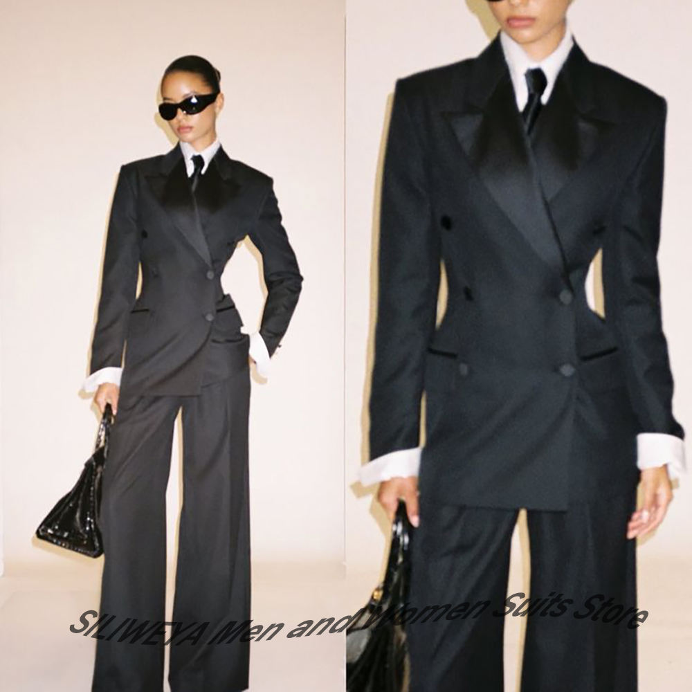 Professional Women's Black Dou - Women Formal Wear Shirts avis et prix