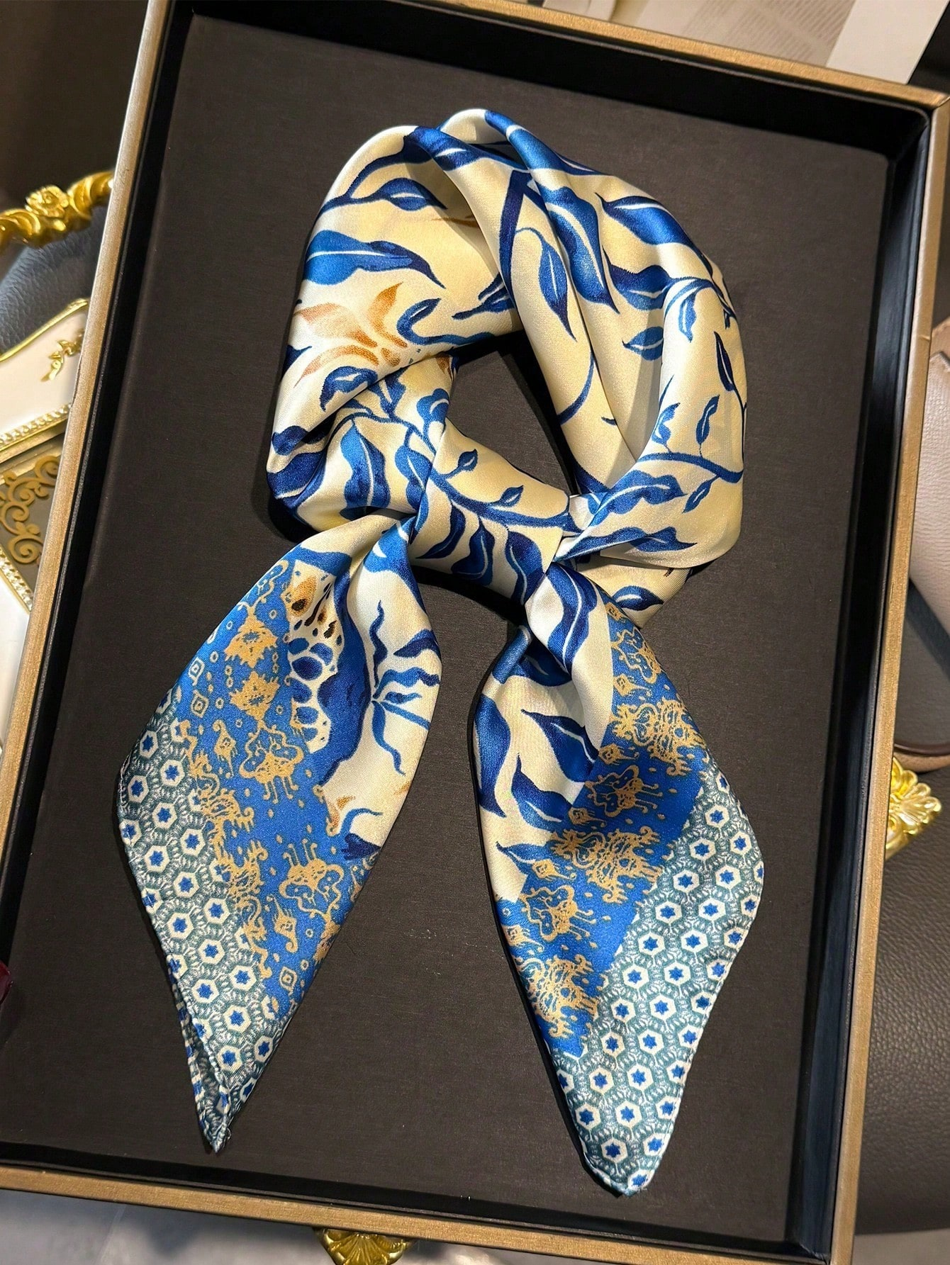 Luxury Brand Bohemia Print Squ - Scarf Silk Neck avis et prix