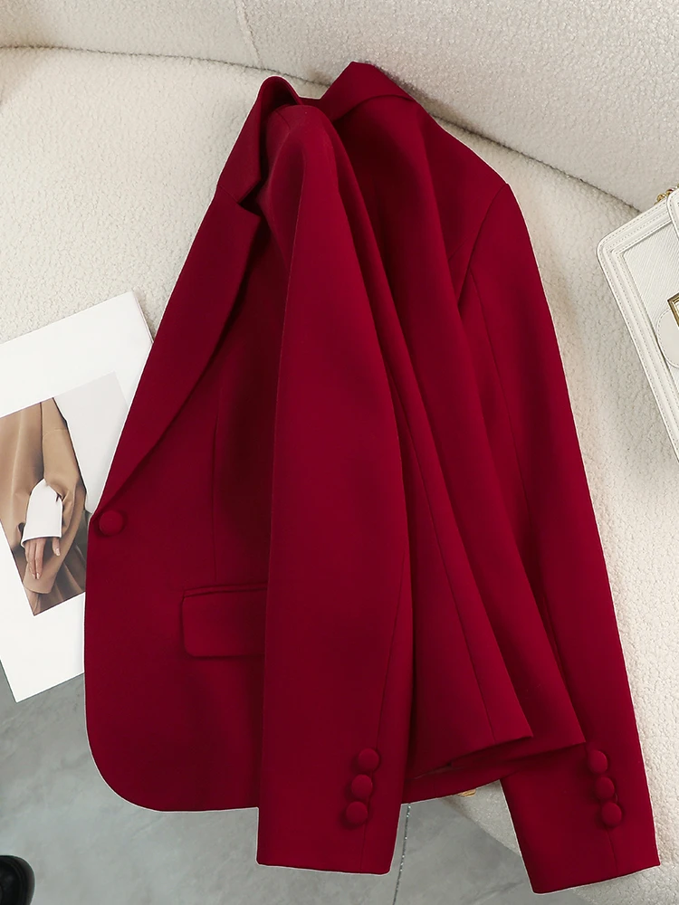 Women Blazer Ladies Red Green  - Formal Winter Wear Women Jacket avis et prix
