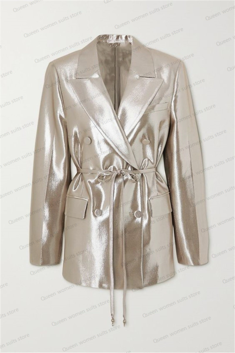Shiny Satin Wedding Women Suit - Women'S Formal Jackets To Wear With Dresses avis et prix