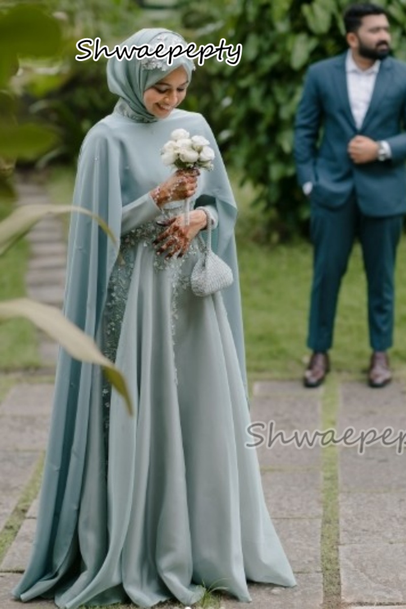 Elegant Muslim Evening Dress W - Women Formal Wear Hijab avis et prix