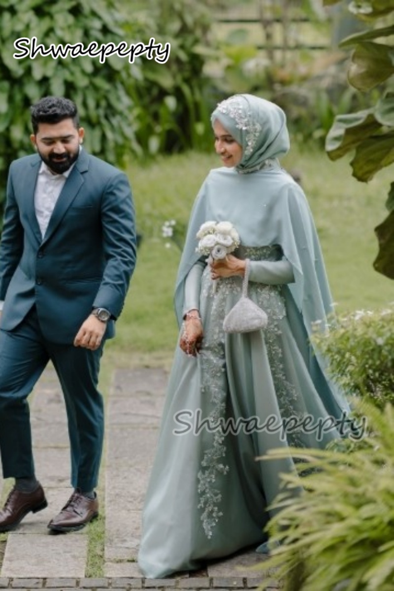 Elegant Muslim Evening Dress W - Women Formal Wear Hijab avis et prix