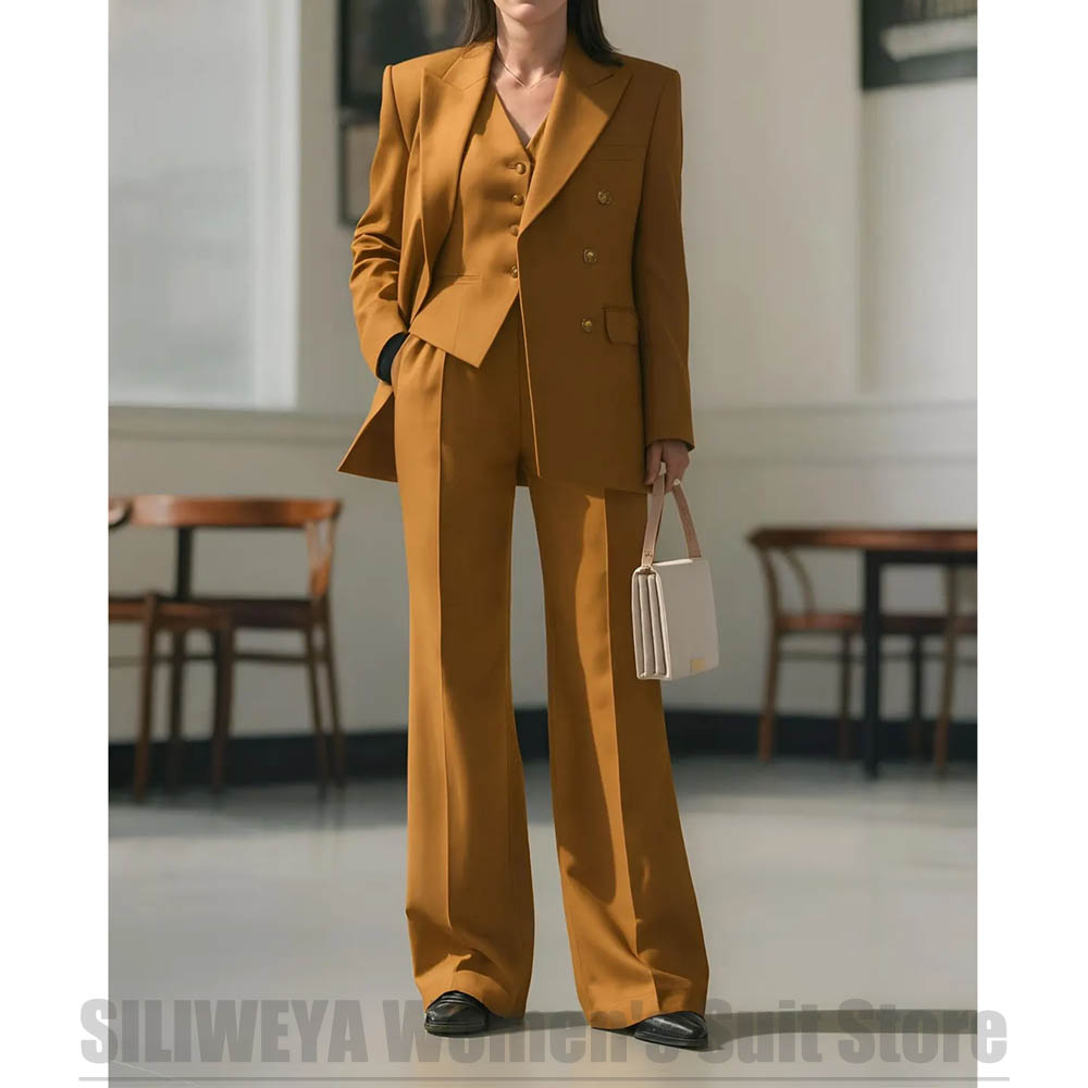 Women's Suit 3 Piece Double Br - Women Formal Wear Shirts avis et prix
