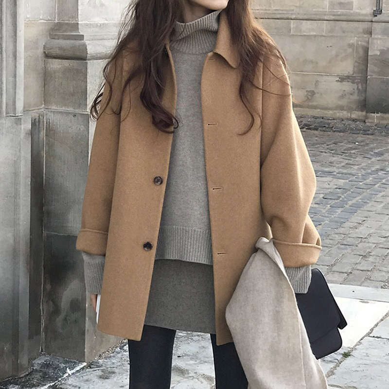 Zoki Autumn Faux Wool Coat Wom - Tailored Coat Wool avis et prix