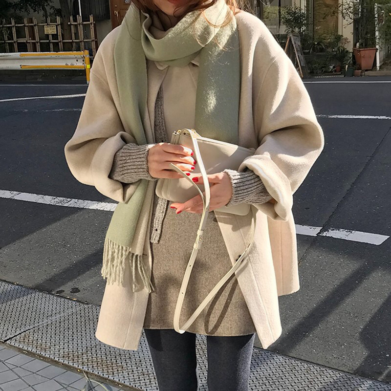 Zoki Autumn Faux Wool Coat Wom - Tailored Coat Wool avis et prix