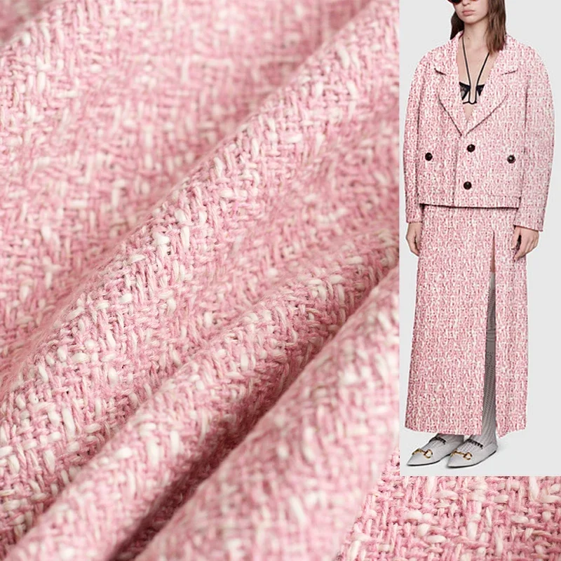 Redraspberry 145cm Pink White  - Tailored Coat Wool avis et prix