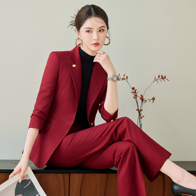 Red Suit Set for Women, Autumn - Women Formal Wear Winter avis et prix