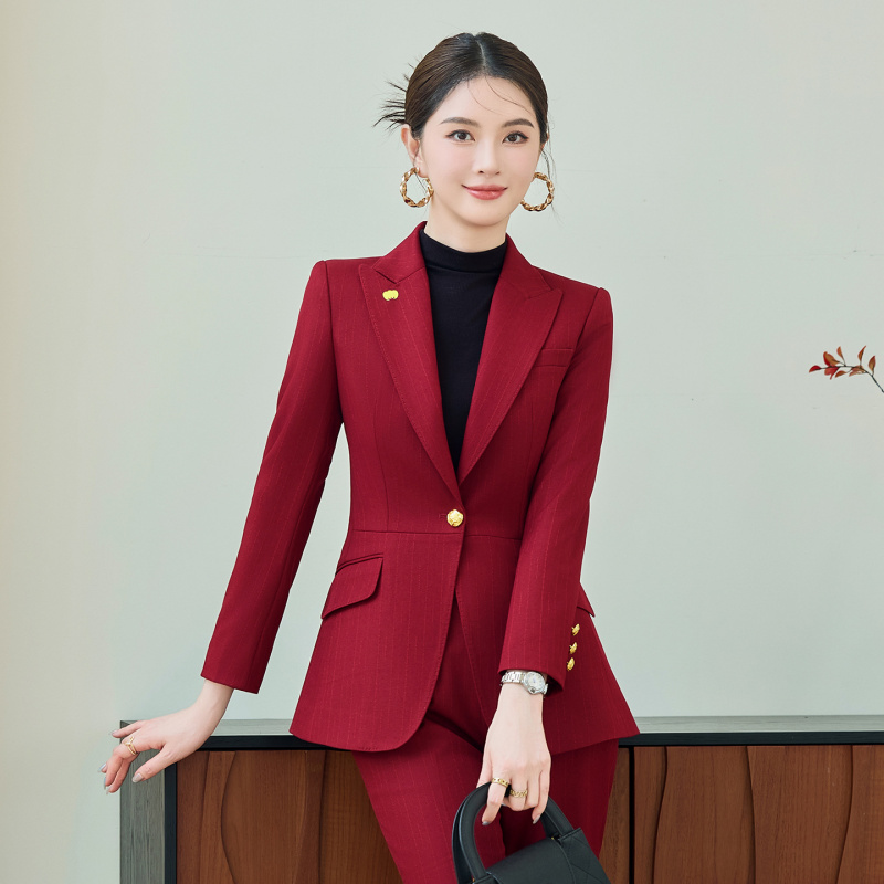 Red Suit Set for Women, Autumn - Women Formal Wear Winter avis et prix