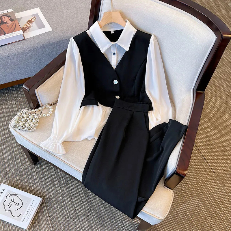 Korean Chiffon 2 Pieces Sets S - Women'S Formal Wear With Pants avis et prix