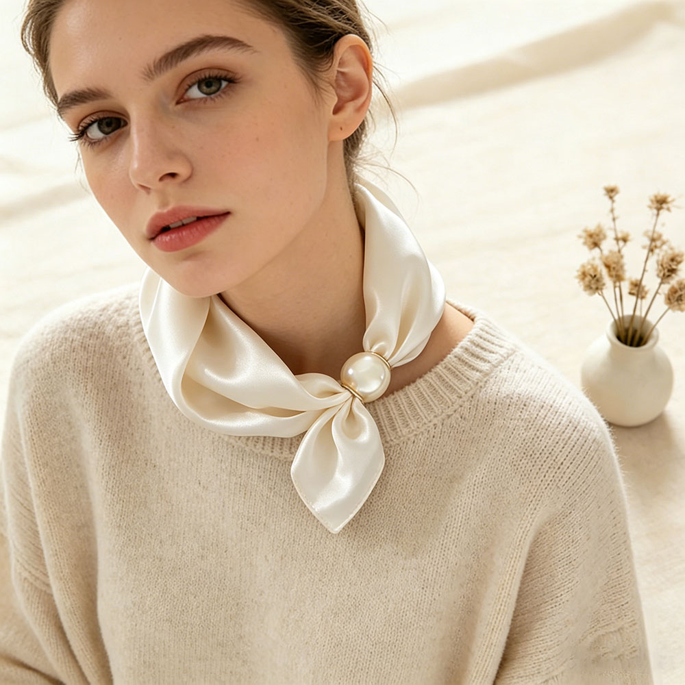 Scarf Chain Silk Lazy Magnetic - Scarf Silk Neck avis et prix