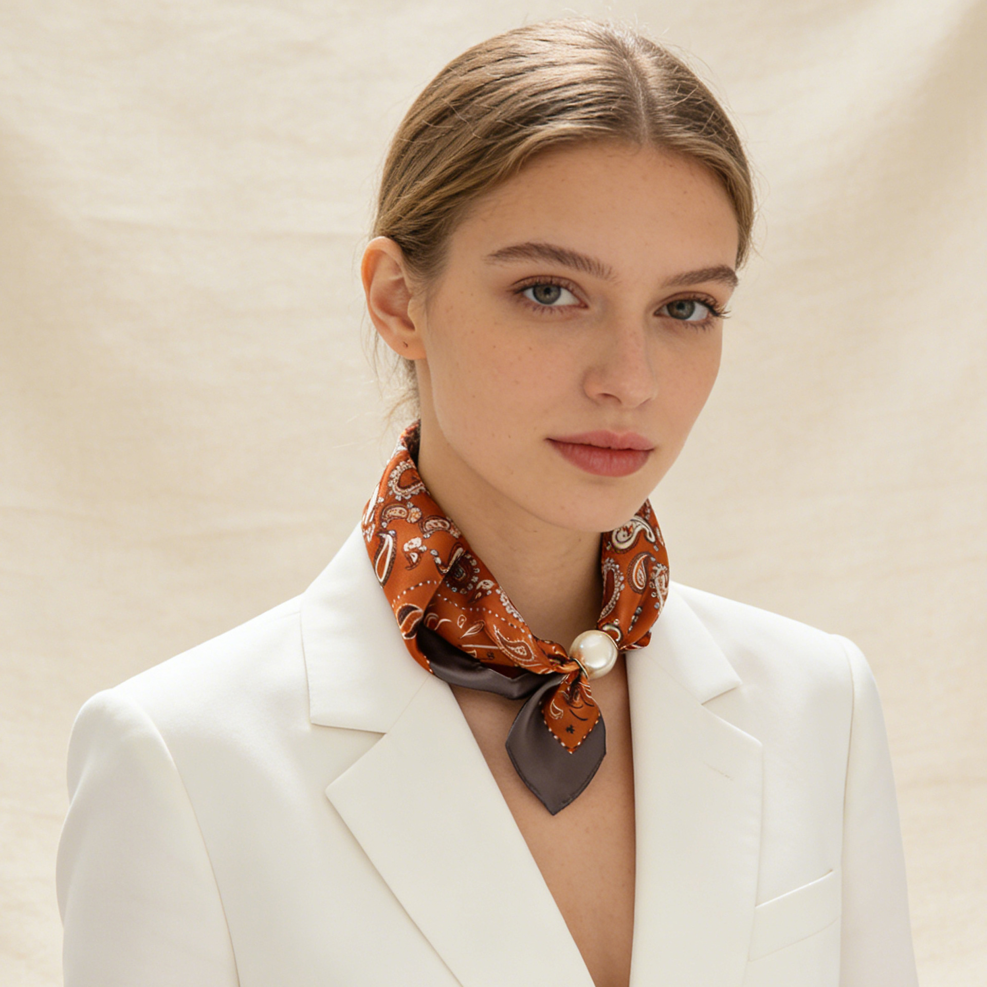 Scarf Chain Silk Lazy Magnetic - Scarf Silk Neck avis et prix