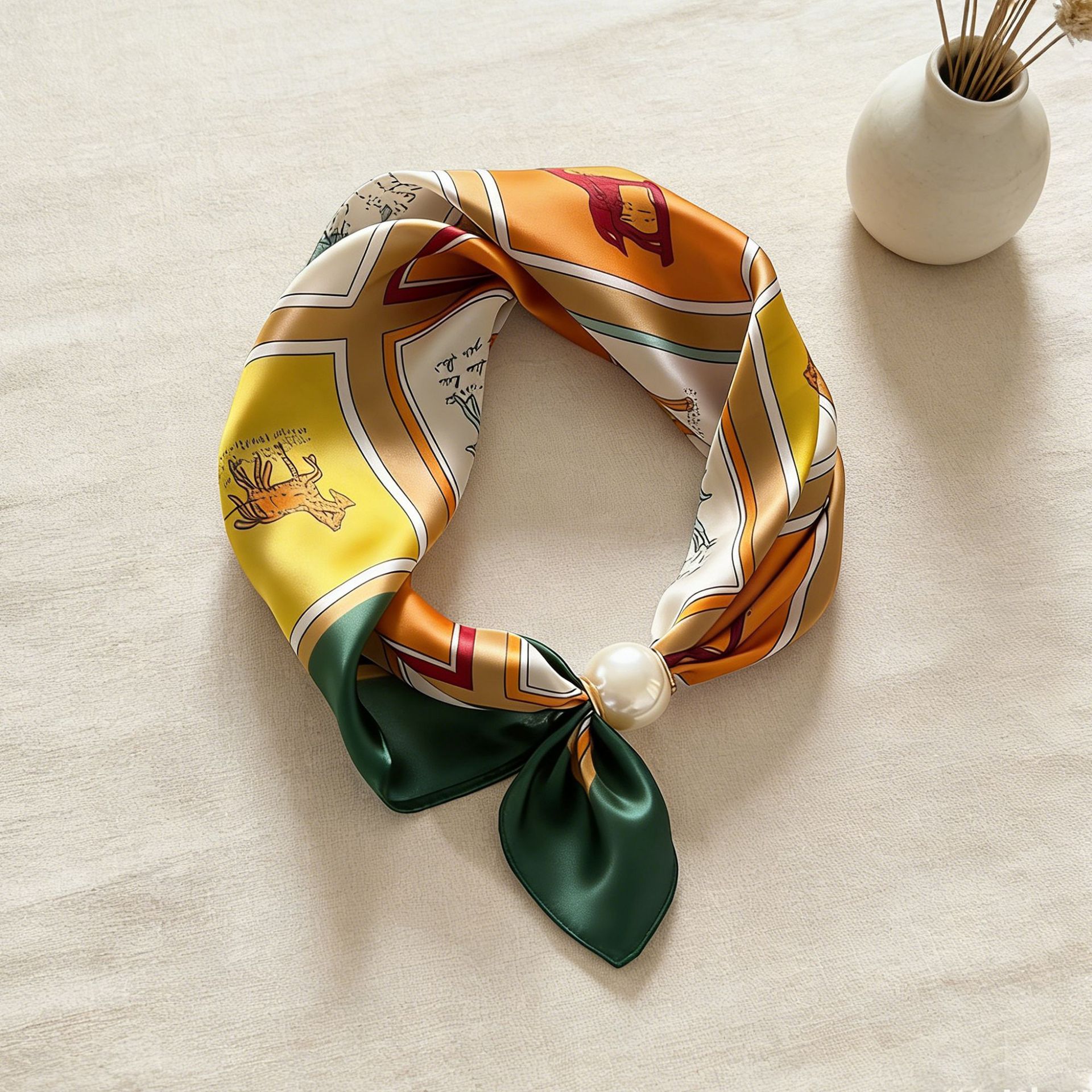 Scarf Chain Silk Lazy Magnetic - Scarf Silk Neck avis et prix