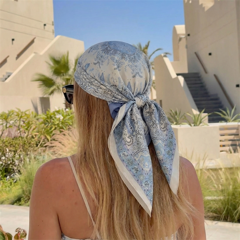 Luxury Printing Silk Square Sc - Scarf Silk Neck avis et prix