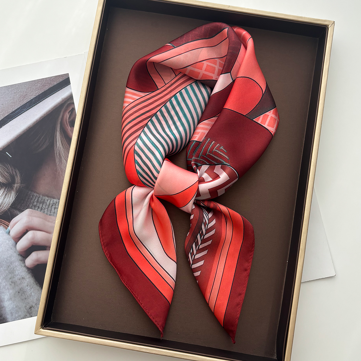 Luxury Square Scarf For Women  - Scarf Silk Neck avis et prix