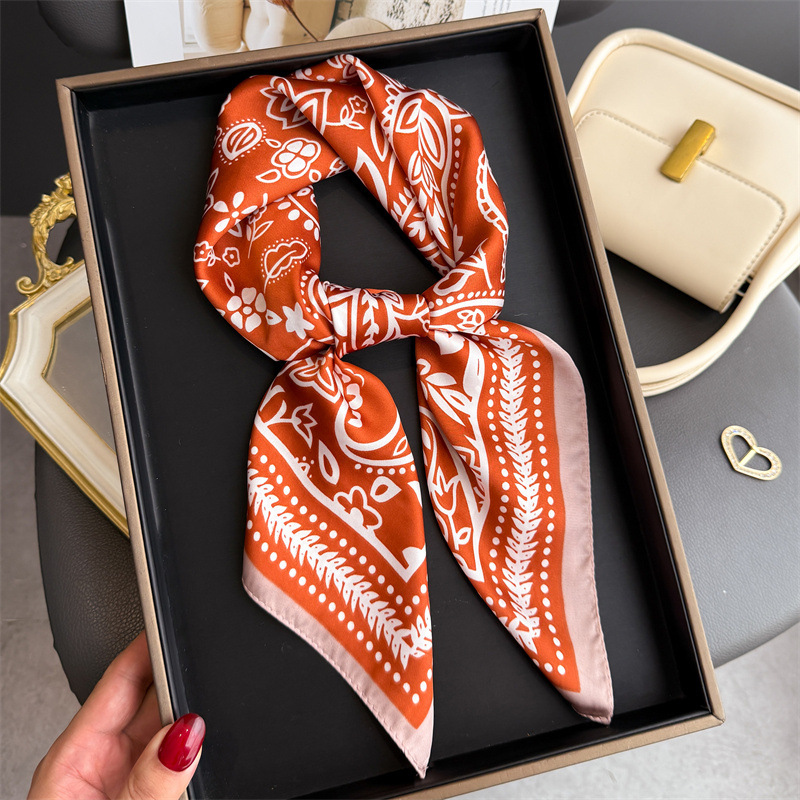 1Pc cashew print fashion silk  - Scarf Silk Neck avis et prix