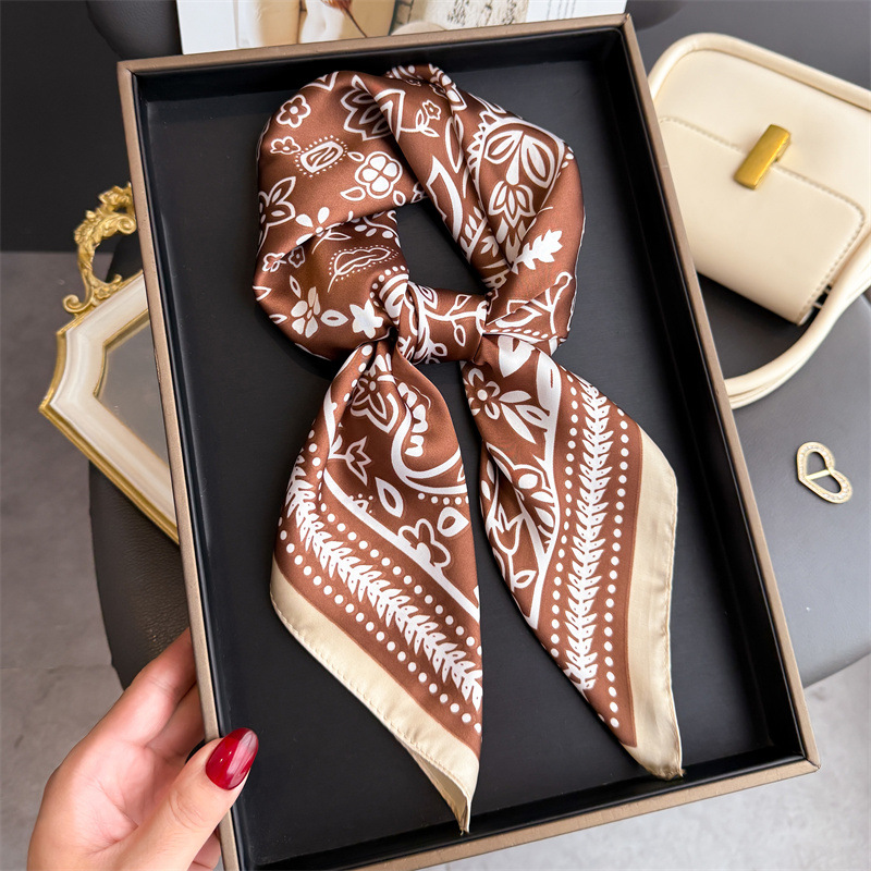 1Pc cashew print fashion silk  - Scarf Silk Neck avis et prix
