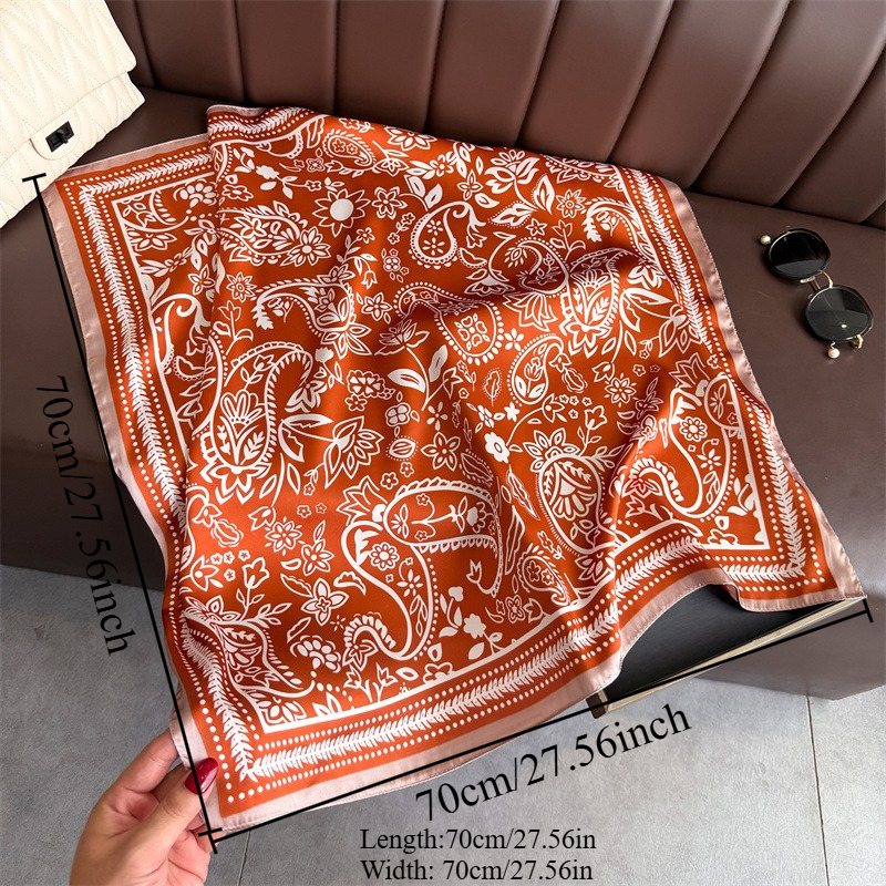 1Pc cashew print fashion silk  - Scarf Silk Neck avis et prix