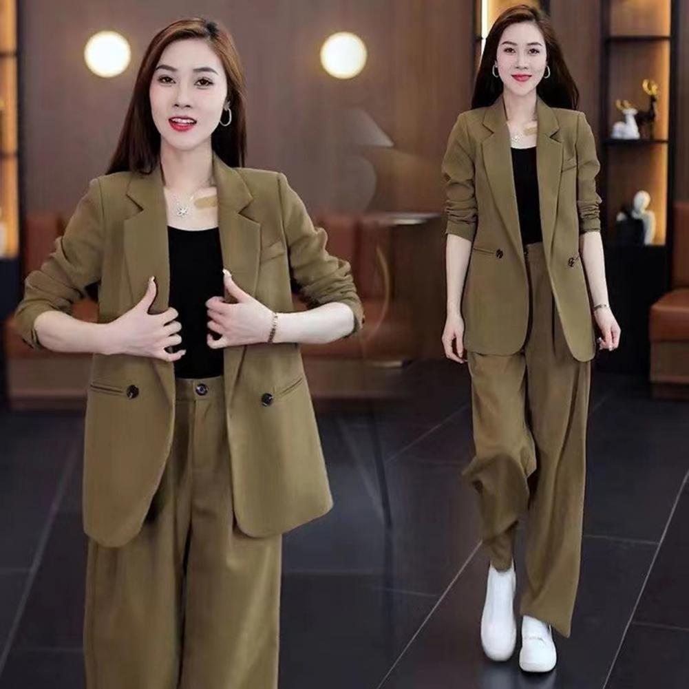 Women Coat Pants Set Formal Co - Women'S Formal Wear With Pants avis et prix