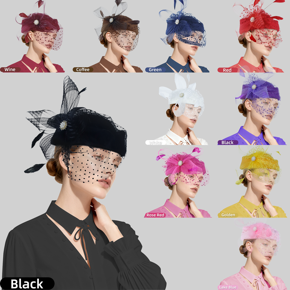 Bridal Feather Fascinator Pill - Women Formal Wear Hijab avis et prix