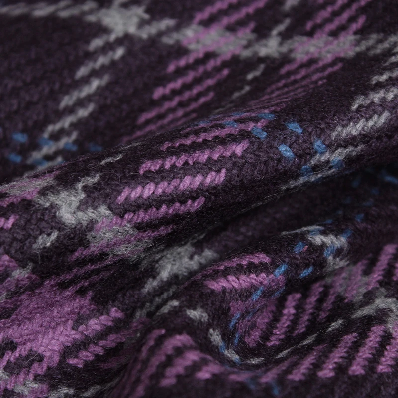 Redraspberry Purple Plaid Twee - Tailored Coat Wool avis et prix