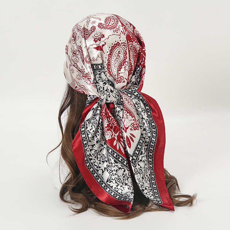 Satin Square Scarf Women Musli - Scarf Silk Neck avis et prix