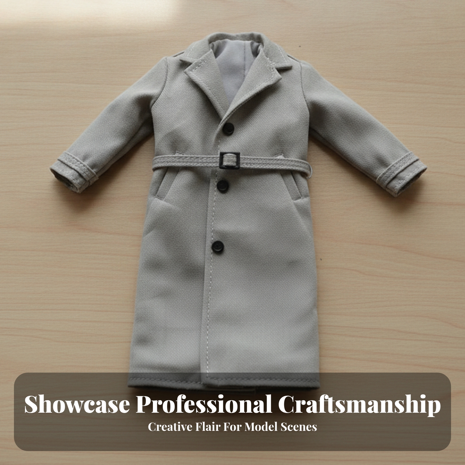 Wide Lapel Miniature Overcoat  - Tailored Coat Wool avis et prix