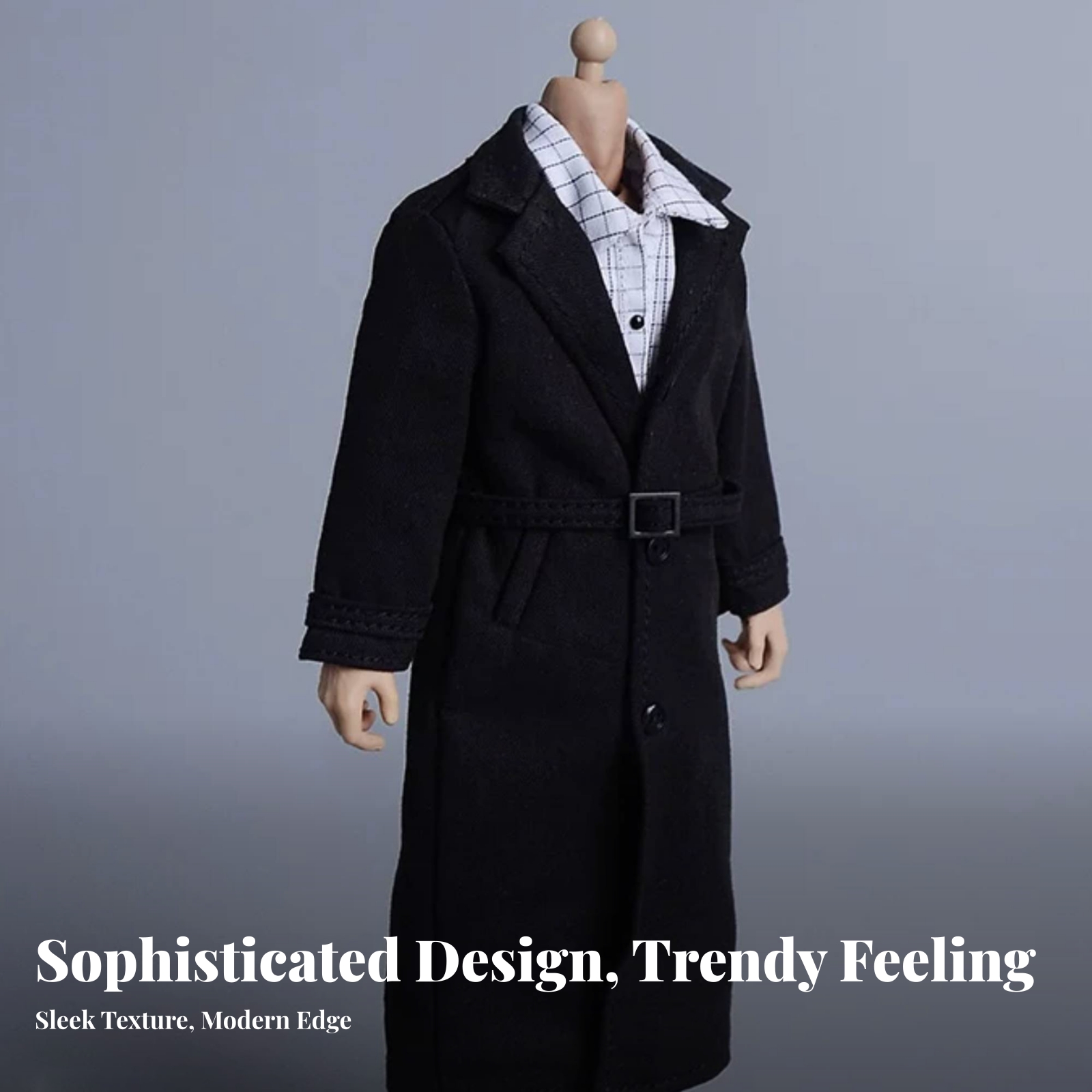 Wide Lapel Miniature Overcoat  - Tailored Coat Wool avis et prix