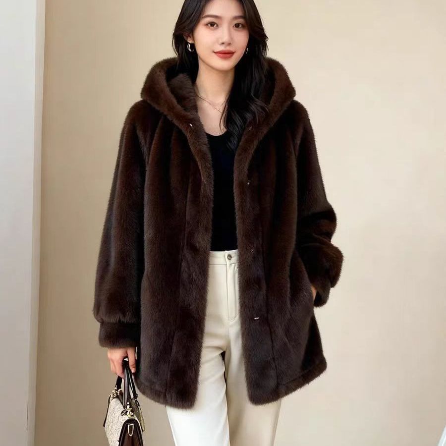 Faux Fur Mink Coats Womens Aut - Tailored Coat Wool avis et prix