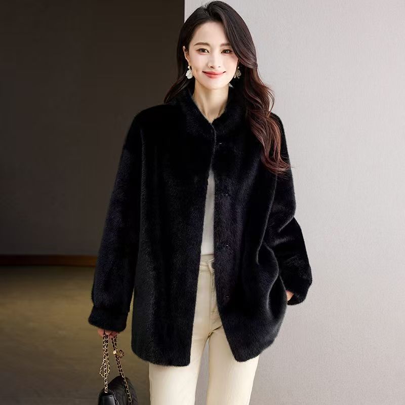 Faux Fur Mink Coats Womens Aut - Tailored Coat Wool avis et prix