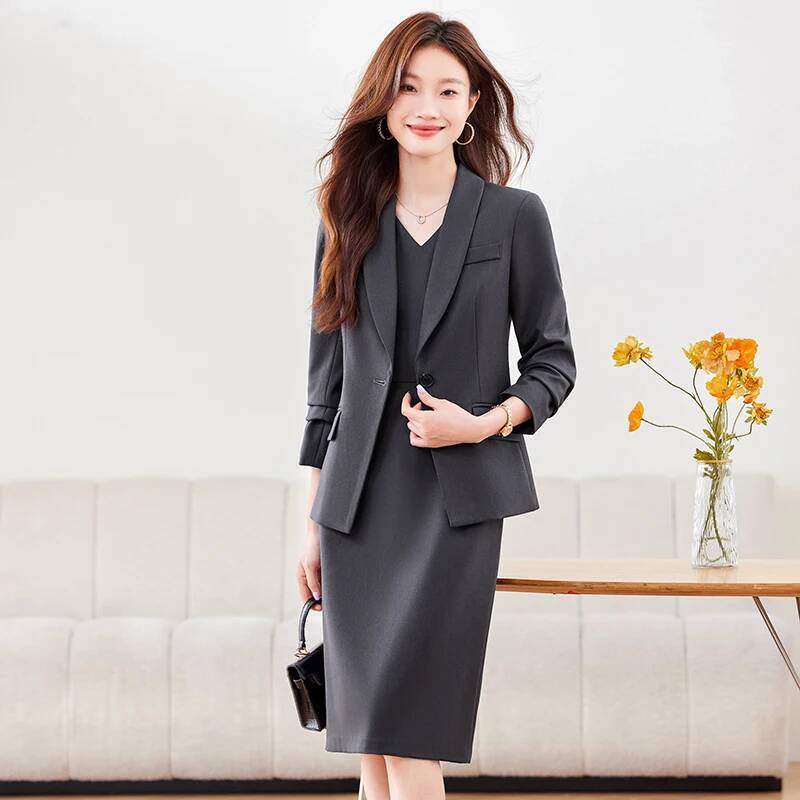 High Quality Fabric Women Busi - Women Formal Wear Winter avis et prix