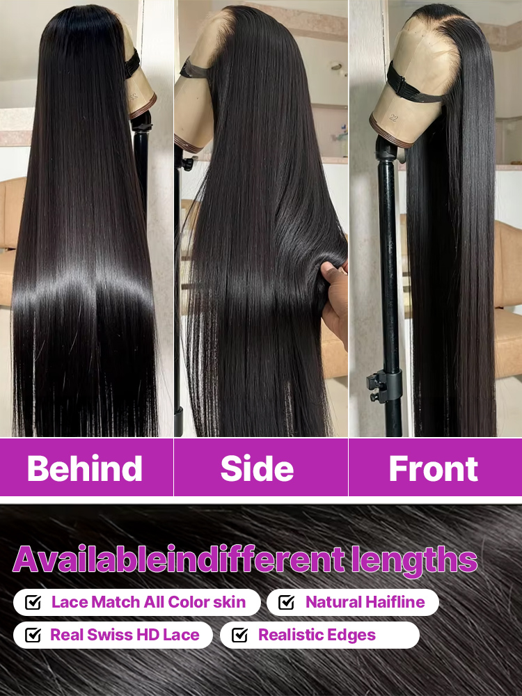 13x4 HD Lace Front Wig 250% De - Women'S Elegant Formal Wear avis et prix