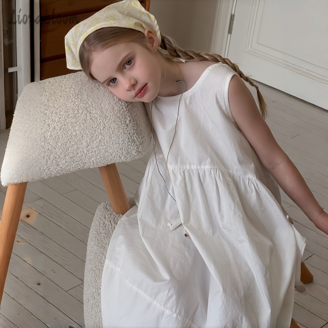 Girls' White Dress Simple Maxi - Women'S Formal Wear For Girls avis et prix