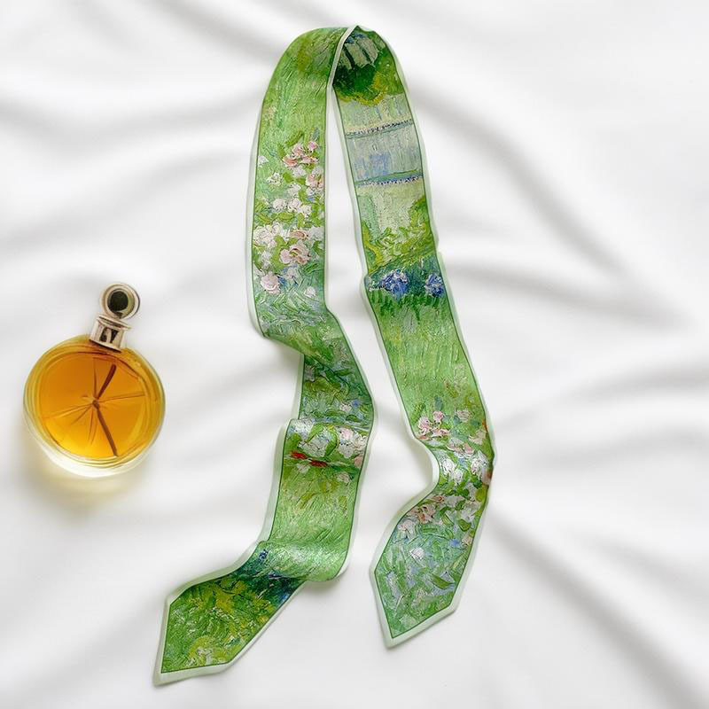 Prints Long Hairband Skinny Ne - Scarf Silk Neck avis et prix