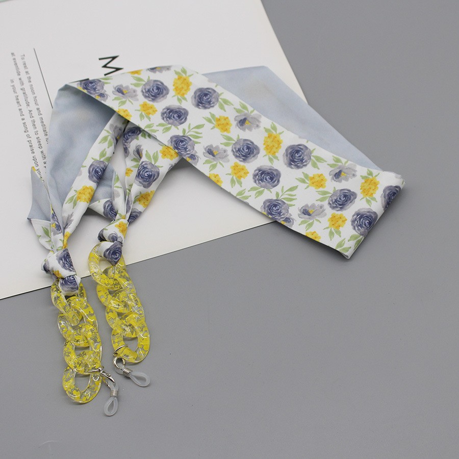 Bohemia Print Silk Scarf Glass - Scarf Silk Neck avis et prix