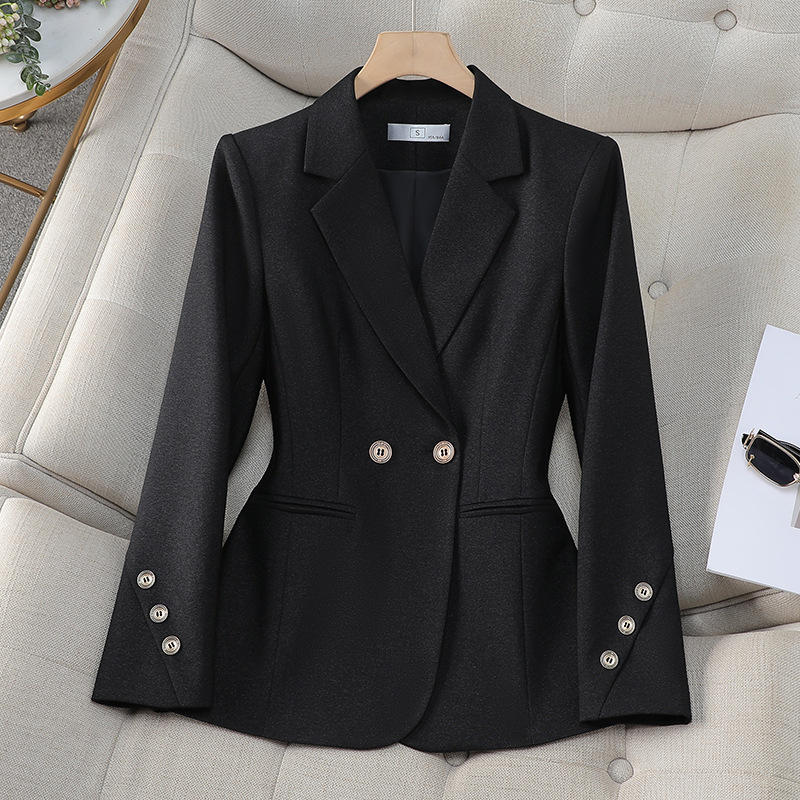 Women Double Breasted Solid Bl - Formal Winter Wear Women Jacket avis et prix